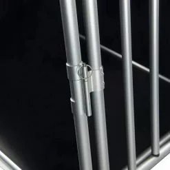 EUGAD Tiertransportbox, Hundetransportbox Alu Hundebox Reisebox Autobox für Husky Samojede Weimaraner Labrador Golden Retriever 90 x 65 x 69 cm XXL Schwarz Grau -Eugad Möbel Einkaufen 00baf3dd 3469 5831 ba31 34d75c47d3d0