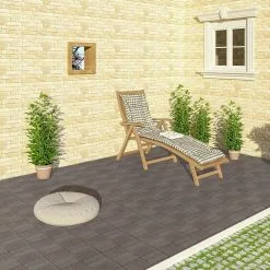 EUGAD WPC-Fliesen, 22 Stück WPC Terrassenfliesen Klickfliesen 30x30cm Coffee Anthrazit, Dunkelgrau, Hellgrau -Eugad Möbel Einkaufen 00bf20fd 6478 51d6 9a0d ea542880570f