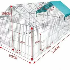 EUGAD Freigehege »0200HT«, Hasengehege Kaninchenstall Freilauf Gehege Kleintiergehege mit Ausbruchsperre Sonnenschutz -Eugad Möbel Einkaufen 00d62d40 c91c 59c2 974b 47332d8cfff3