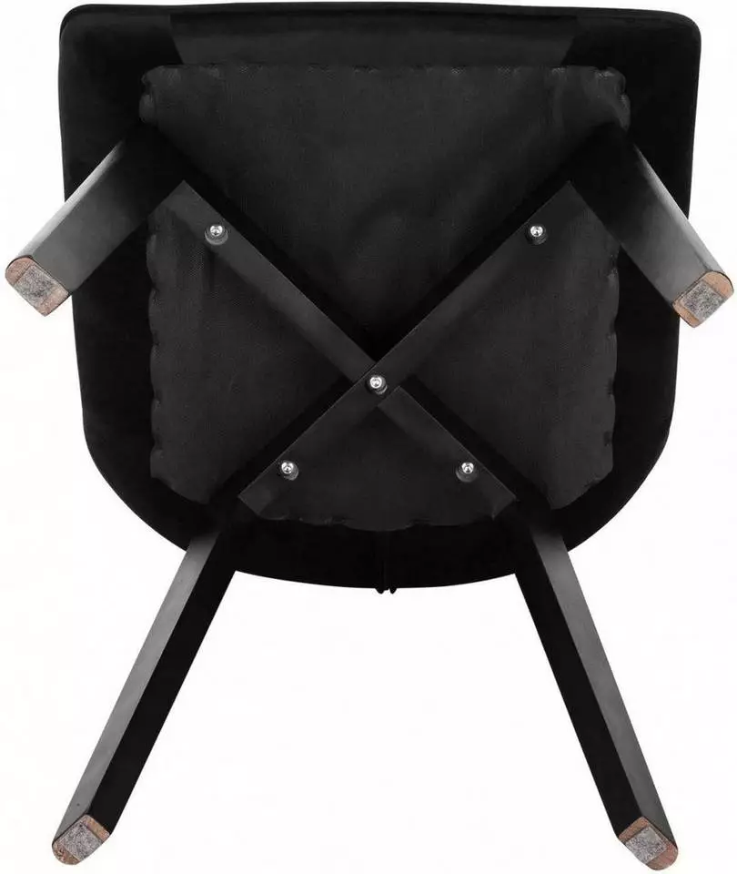 EUGAD Esszimmerstuhl (1 Stück), Wohnzimmerstuhl mit Rückenlehne, Polsterstuhl Küchenstuhl Weich Samt und Holz für ESS- und Wohnzimmer Dunkelgrau Dunkelgrün, Rosa, Schwarz 15 EUGAD Esszimmerstuhl (1 Stück), Wohnzimmerstuhl mit Rückenlehne, Polsterstuhl Küchenstuhl Weich Samt und Holz für ESS- und Wohnzimmer Dunkelgrau Dunkelgrün, Rosa, Schwarz – Bild 15