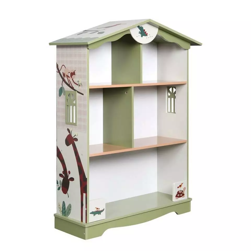 EUGAD Bücherregal, 1-tlg., Kinderregal Aufbewahrungsregal mit 5 Fächern, Zoomotive Spielzeug-Organizer für Kinderzimmer 6 EUGAD Bücherregal, 1-tlg., Kinderregal Aufbewahrungsregal mit 5 Fächern, Zoomotive Spielzeug-Organizer für Kinderzimmer – Bild 6