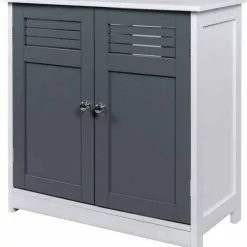 EUGAD Waschbeckenunterschrank Unterschrank Badezimmerschrank Waschtisch Badschrank mit 2 Türen 60x30x60cm aus MDF Weiß+Natur Wei&szlig;+Grau, Wei&szlig;+Natur -Eugad Möbel Einkaufen 02b9d211 b167 567d b4c0 45dee9066283