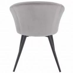 EUGAD Esszimmerstuhl, mit Armlehne, Retro Design, Samt, Metall Dunkelgrau Hellgrau, Schwarz -Eugad Möbel Einkaufen 03aeea83 90ab 5267 ad82 3e5dbfebe6f0