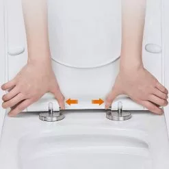 EUGAD WC-Sitz, Toilettendeckel mit Absenkautomatik D Form Weiß 10 EUGAD WC-Sitz, Toilettendeckel mit Absenkautomatik D Form Weiß -Eugad Möbel Einkaufen 03bc7ee8 a470 584a be43 7205edbadd41