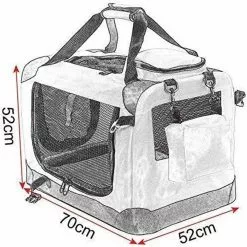 EUGAD Tiertransporttasche, Hundebox faltbar Hundetransportbox Blau -Eugad Möbel Einkaufen 0535a4a7 355e 40ed 93f0 e8ea88910a04