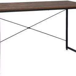 EUGAD Schreibtisch, mit Bücherregal 120x60x70 cm Schwarz Marmor Holz Vintage -Eugad Möbel Einkaufen 07bdacb1 008e 541a 8dab 24be9f072fc4