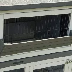 EUGAD Tierhaus, Hasenstall Kaninchenstall Hasenkäfig Kleintierstall Meerschweinchen Massivholz Hellrot 120 x 50 x 100,5 cm Grau-Wei&szlig;, Hellbraun -Eugad Möbel Einkaufen 07ca3ebb 8d8d 4c6a 9923 f11c2e274eaa