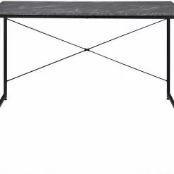 EUGAD Schreibtisch, mit Bücherregal 120x60x70 cm Schwarz Marmor Holz Vintage -Eugad Möbel Einkaufen 08522383 4826 5437 b3b3 4ce9c1380143