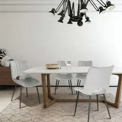 EUGAD Esszimmerstuhl (2 Stück), Küchenstuhl, Polsterstuhl, Wohnzimmerstuhl ohne Armlehne, Metallbeine, Samt, Dunkelgrau Hellgrau, Schwarz -Eugad Möbel Einkaufen 09134898 131b 4dda 9594 3906b0a6e1d5