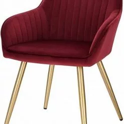 EUGAD Esszimmerstuhl, stühle 2er-Set,Samt,mit goldener Metallbeinen Blau, Bordeaux, Dunkelgrau, Dunkelgr&uuml;n, Hellgrau, Rosa, Schwarz -Eugad Möbel Einkaufen 0c671d02 e24b 53c2 a7db 62fb4b3d9f4c