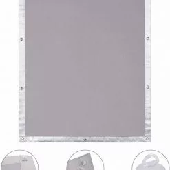 Fensterfolie, EUGAD, Thermo Rollo Dachfenster ohne Bohren Sonnenschutz Beige, Blau, Grau