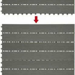 EUGAD WPC-Fliesen, WPC Fliesen Klickfliesen in Holzoptik 12 Stücke für 2m² Coffee Anthrazit, Grau, Hellgrau, Braun -Eugad Möbel Einkaufen 107819c6 c133 5848 997a a2d89f91ae16