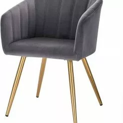 EUGAD Esszimmerstuhl, mit Rückenlehne Samt Gestell aus Stahl,Gold Beine Dunkelgrün Dunkelgrau, Dunkelgrün, Rosa, Schwarz -Eugad Möbel Einkaufen 1447c10a c6f6 5a68 b8d5 903e76668931