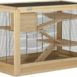 EUGAD Kleintierkäfig, Hamsterkäfig Holz Groß Mäusekäfig Nagerkäfig Nagervilla Dreistöckig 62x50x86cm -Eugad Möbel Einkaufen 146e99b8 8d02 56e6 8b08 b7b7c0fb1a74