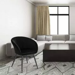 EUGAD Esszimmerstuhl, mit Armlehne, Retro Design, Samt, Metall Dunkelgrau Hellgrau, Schwarz -Eugad Möbel Einkaufen 1486159d 93fe 5943 8cf7 93695f321acb