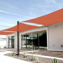 EUGAD Sonnensegel »Z-SSS1188ter21«, Sonnenschutz wasserabweisend HDPE Terrakotta 250 x 350 x 250 cm -Eugad Möbel Einkaufen 148c9992 5dd0 5bc3 b649 6665ed92ee6a