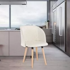 EUGAD Esszimmerstuhl, 2er-Set Esszimmerstuhl Küchenstuhl Samt Massivholz Rosa Cremeweiß -Eugad Möbel Einkaufen 14a9464d d365 5a61 a16b 3e60f363a128