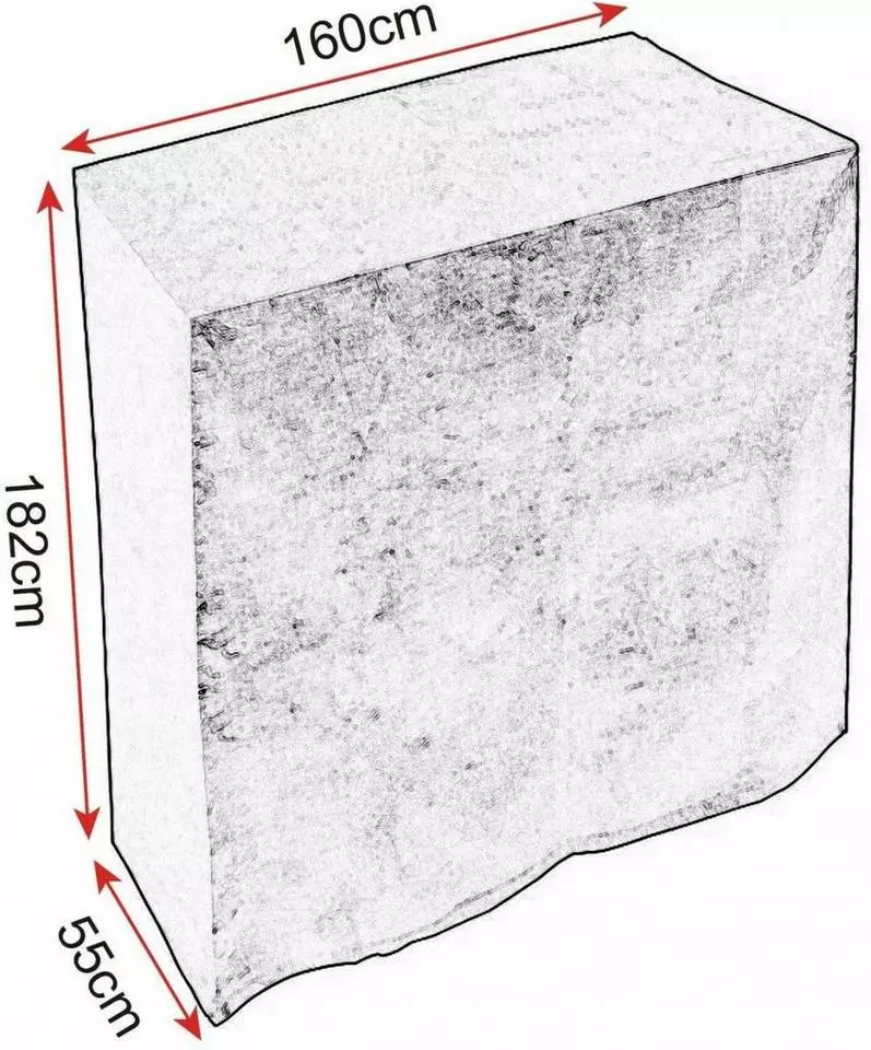 EUGAD Gartenmöbel-Schutzhülle »0058FCZ«, Abdeckhaube für Tisch Stuhl Gewebeplane Plane Hülle 600D Oxford Wasserdicht Anthrazit 182x160x55cm(HxLxB) 3 EUGAD Gartenmöbel-Schutzhülle »0058FCZ«, Abdeckhaube für Tisch Stuhl Gewebeplane Plane Hülle 600D Oxford Wasserdicht Anthrazit 182x160x55cm(HxLxB) – Bild 3