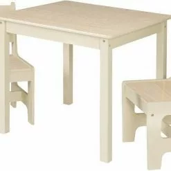 EUGAD Sitzgruppe, Kindersitzgruppe 1 Kindertisch und 2 Kinderstühle Set aus MDF Kindersitzgarnitur Holzoptik Naturfarbe -Eugad Möbel Einkaufen 16f7a396 2091 59a2 8dfd 437af87576c0