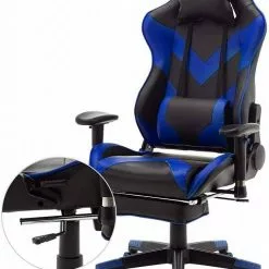 EUGAD Gaming Chair, Bürostuhl, Gaming Stuhl, Kunstleder, mit einstellbaren Armlehnen Rot Blau, Schwarz, Weiß 40 EUGAD Gaming Chair, Bürostuhl, Gaming Stuhl, Kunstleder, mit einstellbaren Armlehnen Rot Blau, Schwarz, Weiß -Eugad Möbel Einkaufen 19bdeb81 a12f 5e3f 8df4 381a36e88274