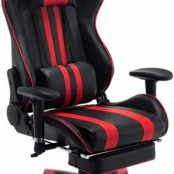 EUGAD Gaming-Stuhl (1 Stück), mit Fußstütze Racing Stuhl Drehstuhl Bürostuhl Schreibtischstuhl PC Stuhl mit Wippfunktion Höhenverstellbar Kunstleder Weiß Grau, Rot, Weiß -Eugad Möbel Einkaufen 1ad79cc1 c96b 48e8 9172 bf27bae58f2c