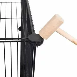 EUGAD Freigehege, Freigehege Kaninchen mit Stauraum Hasen Meerschweinchen Welpenauslauf Laufgitter mit Tür&Treppe DIY Schwarz 41 Platten (35x35cm/Platte) 105 x 70 x 70 cm -Eugad Möbel Einkaufen 1cfc185a 4d02 57b0 87c1 21c1cd47bd01