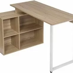 EUGAD Schreibtisch, mit Ablagen Holz 116x75x80cm Dunkelbuche Helleiche, Weiß 27 EUGAD Schreibtisch, mit Ablagen Holz 116x75x80cm Dunkelbuche Helleiche, Weiß -Eugad Möbel Einkaufen 1d965230 ac11 5205 bd9a 45fafde9bc3b
