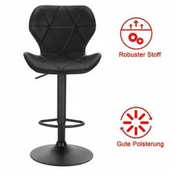 EUGAD Barhocker, 4er-Set mit Rückenlehne aus Kunstleder Metall Braun Anthrazit, Dunkelbraun, Grau -Eugad Möbel Einkaufen 1dcb29d9 2231 4dbb a07d da7713ea5e37