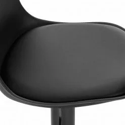 EUGAD Barhocker, mit Rückenlehne, Barstühle Höhenverstellbar und 360° Drehbar, Zeitgenössisch für Esszimmer, Bar Schwarz Grau -Eugad Möbel Einkaufen 1f6e5176 6452 5350 ae53 c653482811f4