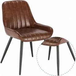 EUGAD Esszimmerstuhl, 2 Stücke Esszimmerstuhl Küchenstuhl Kunstleder Braun, Dunkelbraun, Dunkelgrün, Grau, Schwarz -Eugad Möbel Einkaufen 1fb3b178 da3f 5d36 b70e 673644a56e8c