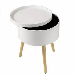 EUGAD Nachttisch, 2er-Set Beistelltisch mit Stauraum Nachtkommode Nachtschrank Holzbeine MDF 38x38x48,5cm Weiß -Eugad Möbel Einkaufen 21580be3 3def 59b7 84c2 2a7e0c008f61