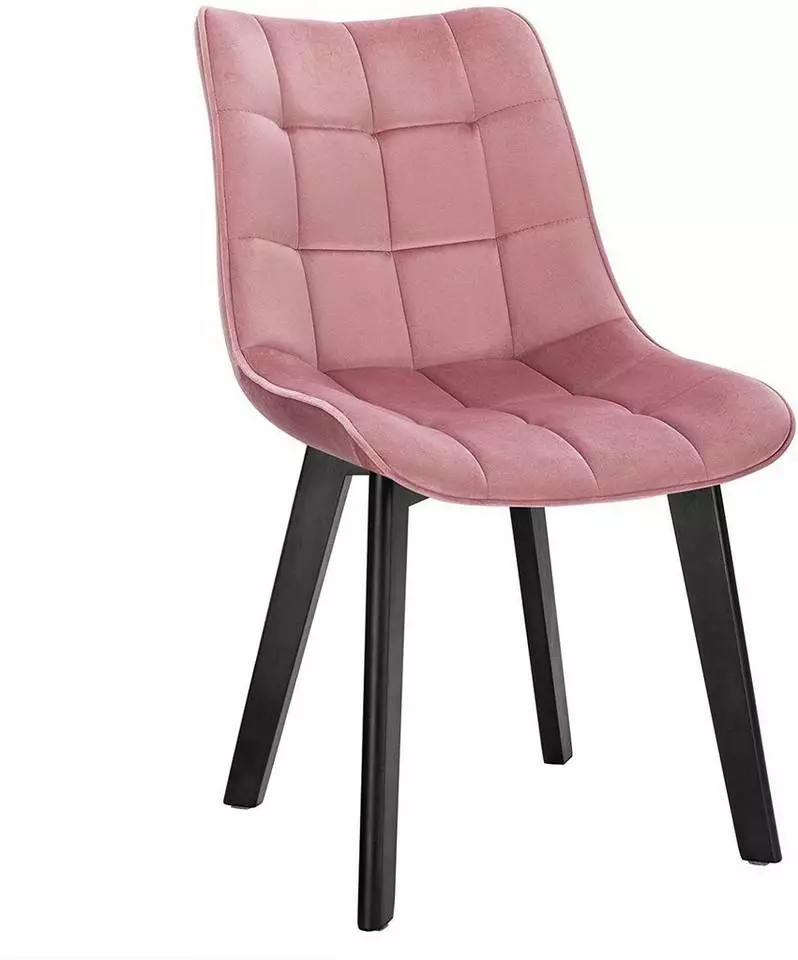 EUGAD Esszimmerstuhl (1 Stück), Wohnzimmerstuhl mit Rückenlehne, Polsterstuhl Küchenstuhl Weich Samt und Holz für ESS- und Wohnzimmer Dunkelgrau Dunkelgrün, Rosa, Schwarz 25 EUGAD Esszimmerstuhl (1 Stück), Wohnzimmerstuhl mit Rückenlehne, Polsterstuhl Küchenstuhl Weich Samt und Holz für ESS- und Wohnzimmer Dunkelgrau Dunkelgrün, Rosa, Schwarz – Bild 25