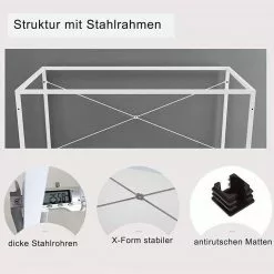 EUGAD Schreibtisch, Computertisch Esstisch Holz Stahl 80x60x70 cm Holz Vintage+schwarz Hell Eiche+schwarz, Hell Eiche+weiß, Marmor+schwarz -Eugad Möbel Einkaufen 21a55051 8159 57c7 96d8 21e4b0131a4b