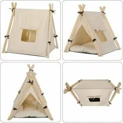 EUGAD Tierhaus, Tipi Hundezelt Katzenzelt 45x55x45cm Kätzchen Chihuahua Havaneser Kaninchen mit Kissen abnehmbar waschbar faltbar Weiß 20 EUGAD Tierhaus, Tipi Hundezelt Katzenzelt 45x55x45cm Kätzchen Chihuahua Havaneser Kaninchen mit Kissen abnehmbar waschbar faltbar Weiß -Eugad Möbel Einkaufen 220050b5 b90e 4987 8b19 3d18f08eee5e