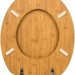 EUGAD WC-Sitz »0263MTG«, Toilettensitz WC Sitz Klodeckel Klobrille Toilettendeckel mit Absenkautomatik MDF Holz Softclose Scharnier Braun Holz -Eugad Möbel Einkaufen 228ec2f2 3f9d 5c23 84e2 d9bf7491e442