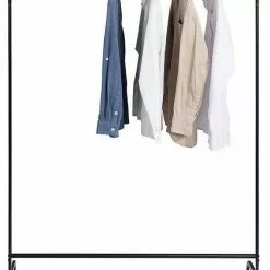 EUGAD Garderobenständer, (1 St), Kleiderständer, Kleiderstange, Metall, Weiß Schwarz, Weiß -Eugad Möbel Einkaufen 262b5607 077c 5f99 8275 982d8dd1c748