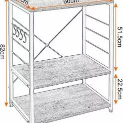 EUGAD Küchenregal, Standregal Bäckerregal, Industrie Design, MDF, Metall, Vintage 7 EUGAD Küchenregal, Standregal Bäckerregal, Industrie Design, MDF, Metall, Vintage -Eugad Möbel Einkaufen 265729b5 ea17 5bd3 b310 d5500f673324
