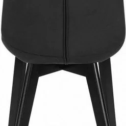 EUGAD Esszimmerstuhl (2 Stück), Wohnzimmerstuhl mit Rückenlehne, Polsterstuhl Küchenstuhl Weich Samt und Holz für ESS- und Wohnzimmer Schwarz Dunkelgrau, Dunkelgrün, Rosa -Eugad Möbel Einkaufen 27cd3214 b673 5f5f 8331 a31f7393f6cf