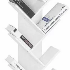 EUGAD Bücherregal, Raumteiler Standregal, mit 8 Ebenen, 40x20x127cm, Weiß -Eugad Möbel Einkaufen 27fb806e 3a34 5d47 82a3 bf7d27f4a8c6