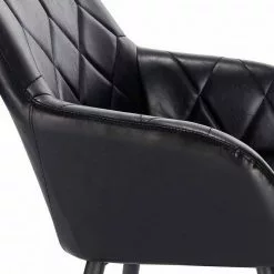 EUGAD Esszimmerstuhl, 2er-Set Esszimmerstuhl aus Kunstleder Metallbeine Dunkelbraun Schwarz -Eugad Möbel Einkaufen 2921a6db 04c5 5e67 af2e e0cb68ab4c28