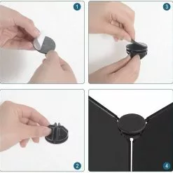 EUGAD Freigehege, Freigehege für Kaninchen Hasen Meerschweinchen Welpenauslauf DIY, 12 Platten 145 x 75 x 46 cm Grau, Schwarz, Transparent, Weiß -Eugad Möbel Einkaufen 2c745ad8 2f4d 404d b941 8d41ddb94c6a