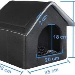 EUGAD Tierbett, Katzenhaus Katzenhöhle herausnehmbarer Matte Dunkelgrau, Hellgrau -Eugad Möbel Einkaufen 2e175364 8a85 51b7 a8b5 0915186e7b89