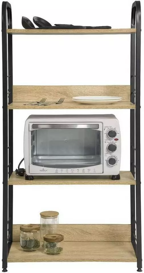 EUGAD Küchenregal, Standregal Metallregal mit 4 Ablagen, Breite 30 cm 4 EUGAD Küchenregal, Standregal Metallregal mit 4 Ablagen, Breite 30 cm – Bild 4