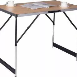 EUGAD Campingtisch, Campingtisch Alu Klapptisch, Tischplatte aus MDF, Schwarz Eiche, Grau -Eugad Möbel Einkaufen 2ebceed8 31f8 5219 a805 0cbac6e6b533