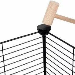 EUGAD Freigehege, DIY 16 Platten Schwarz Laufstall Kleintiere Schwarz 109x109x39cm -Eugad Möbel Einkaufen 2ef51a50 7146 5c38 b400 d98ddb62a106