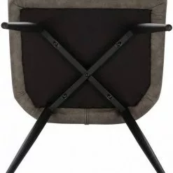 EUGAD Esszimmerstuhl, 2er-Set Polsterstuhl aus Stoffbezug mit Sesselförmigem Gepolstertem Sitz Dunkelbraun Grau -Eugad Möbel Einkaufen 2f11ef06 cfe7 53c8 b679 54ae8fffba40