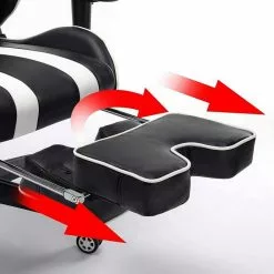 EUGAD Gaming-Stuhl (1 Stück), mit Fußstütze Racing Stuhl Drehstuhl Bürostuhl Schreibtischstuhl PC Stuhl mit Wippfunktion Höhenverstellbar Kunstleder Weiß Grau, Rot, Weiß -Eugad Möbel Einkaufen 305deb27 8bc0 412a 9af3 970adc2d1aa3