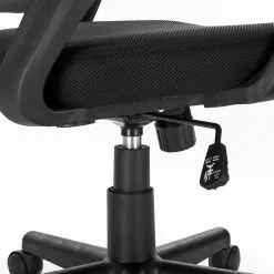 EUGAD Chefsessel (1 Stück), Bürostuhl mit Netz-Design-Sitzkissen Wippfunktion, Mesh, Schwarz Grau -Eugad Möbel Einkaufen 3075e25d 755a 5777 b548 b29a25093e9e