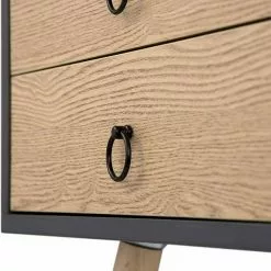 EUGAD Nachttisch, Beistelltisch mit 2 Schubladen Nachtkommode Nachtschrank Holzbeine MDF 46x35x50cm Weiß Grau, Weiß -Eugad Möbel Einkaufen 30f3eace 6096 56c0 b4b0 4248baa1ea1b