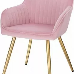 EUGAD Polsterstuhl (Set, 1 Stück), Esszimmerstuhl Küchenstuhl Samt, mit goldener Metallbeinen Blau, Bordeaux, Dunkelgrau, Dunkelgrün, Hellgrau, Rosa, Schwarz -Eugad Möbel Einkaufen 319508d8 7dd4 5980 a9bf fbcc0576a422